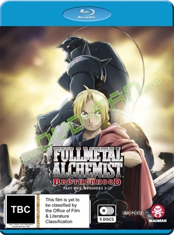 Fullmetal Alchemist: Brotherhood Blueray Part 1 - (Eps 1-33)