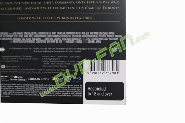 Game of Thrones Complete Seasons 1-5 [ Blu Ray]