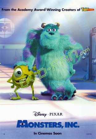 Monsters, Inc. Disney DVD