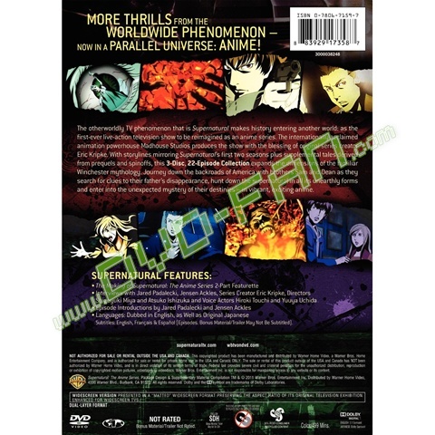 Supernatural The Anime Series dvd wholesale