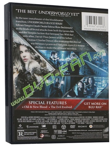 DVD - Underworld: Blood Wars (2017) NEW* Action, Horror* FAST SHIPPING !