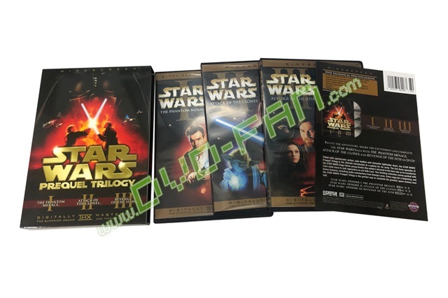 Star Wars Prequel Trilogy I II III DVD Box Set