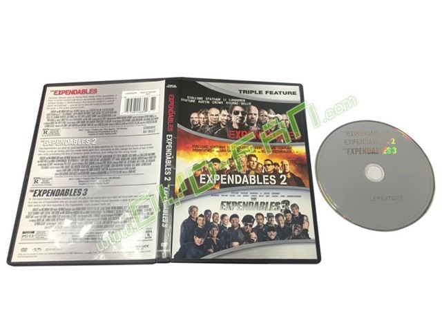 The Expendables 1 2 3 DVD Trilogy Complete Collection 