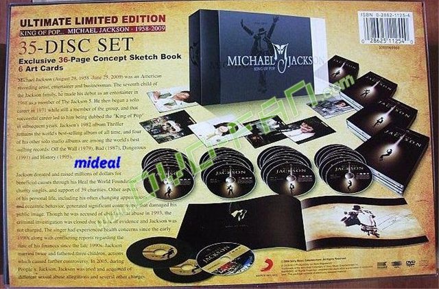 Michael Jackson king of pop 1958-2009 (35 DVD) US Version music dvd