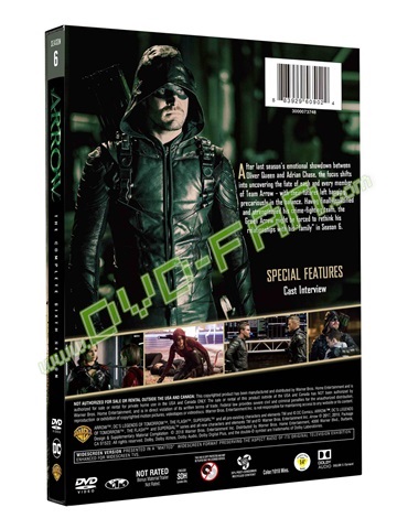 Arrow: The Complete Sixth Season 6 dvds