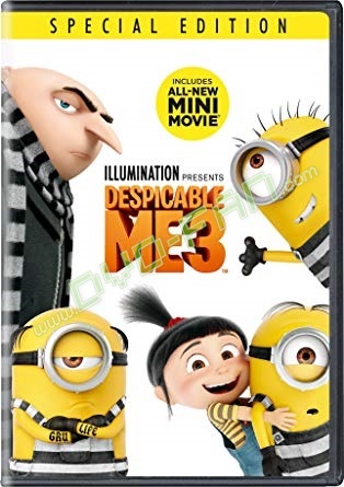 Despicable Me 3 dvds