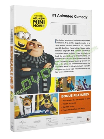 Despicable Me 3 dvds