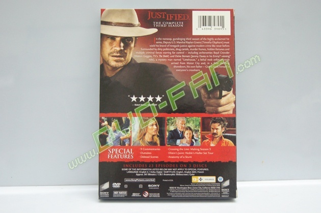 Justified The Complete Third Season dvd wholesale