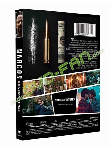 Narcos: Season 3 dvds