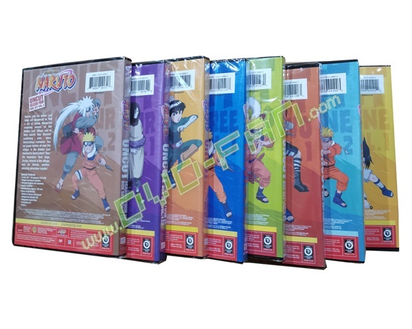 Naruto Uncut: Complete Seasons 1-4 (8 Box-Set）