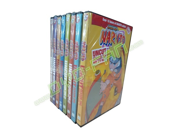 Naruto Uncut: Complete Seasons 1-4 (8 Box-Set）