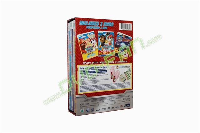 Paw Patrol: 3 DVD Gift Set dvds