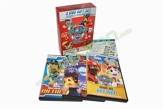 Paw Patrol: 3 DVD Gift Set dvds