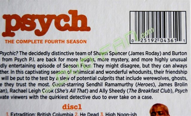 Psych The Complete Seasons1-4