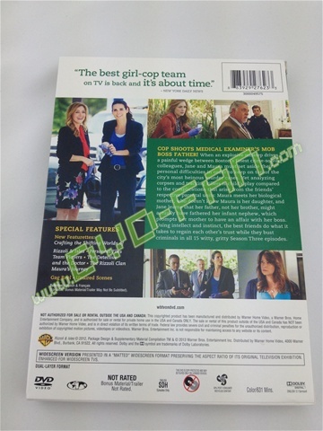 Rizzoli and Isles Season 3 dvd wholesale