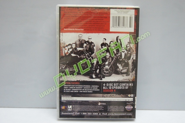 Sons of Anarchy Season Four dvd wholesale